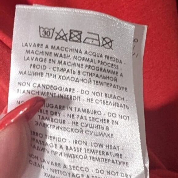 Mcq Alexander Mcqueen | Twisted Drape Dress in Terracotta Orange - Picture 9 of 12